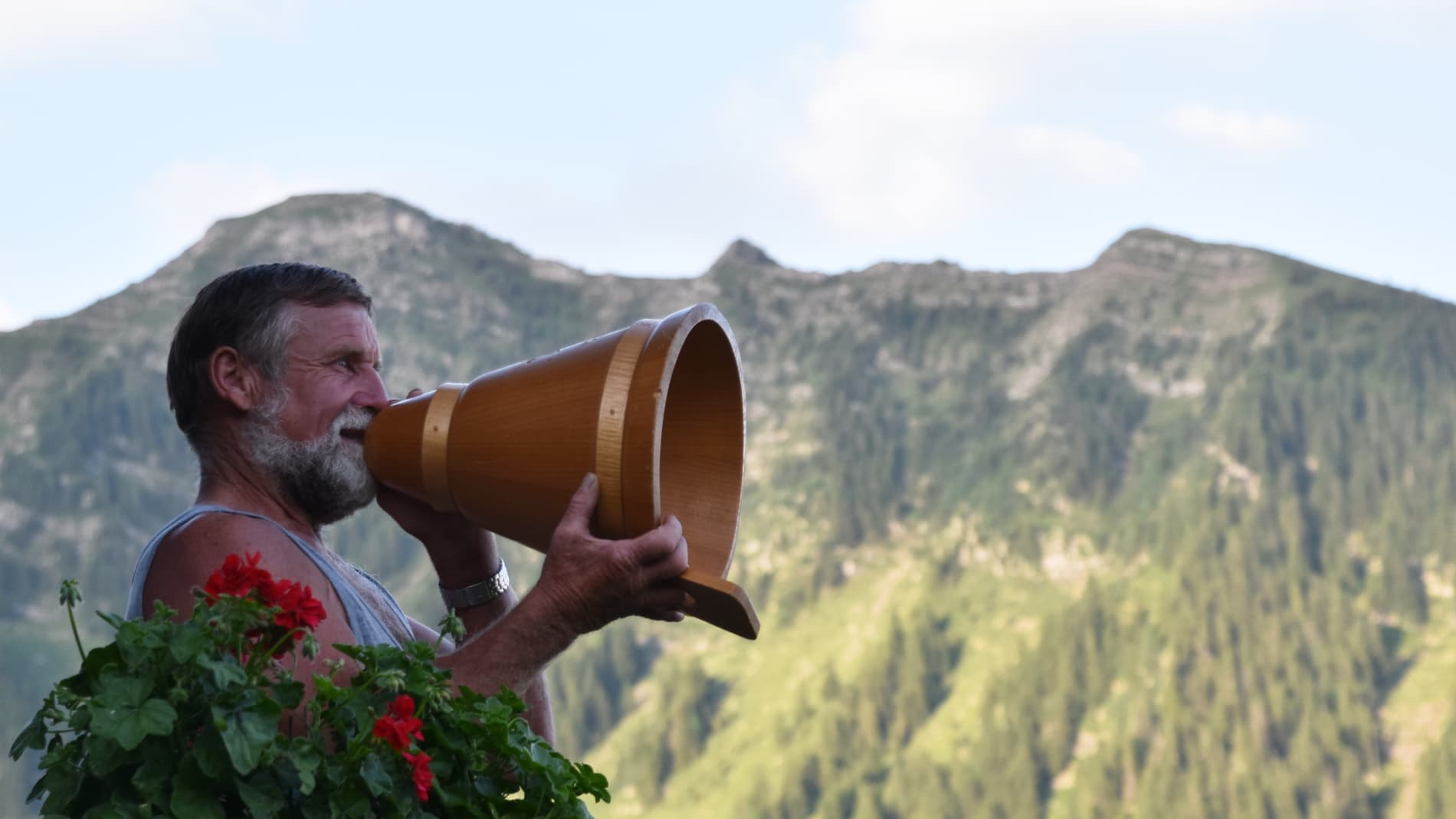 Heinz Schmid beim Betruf