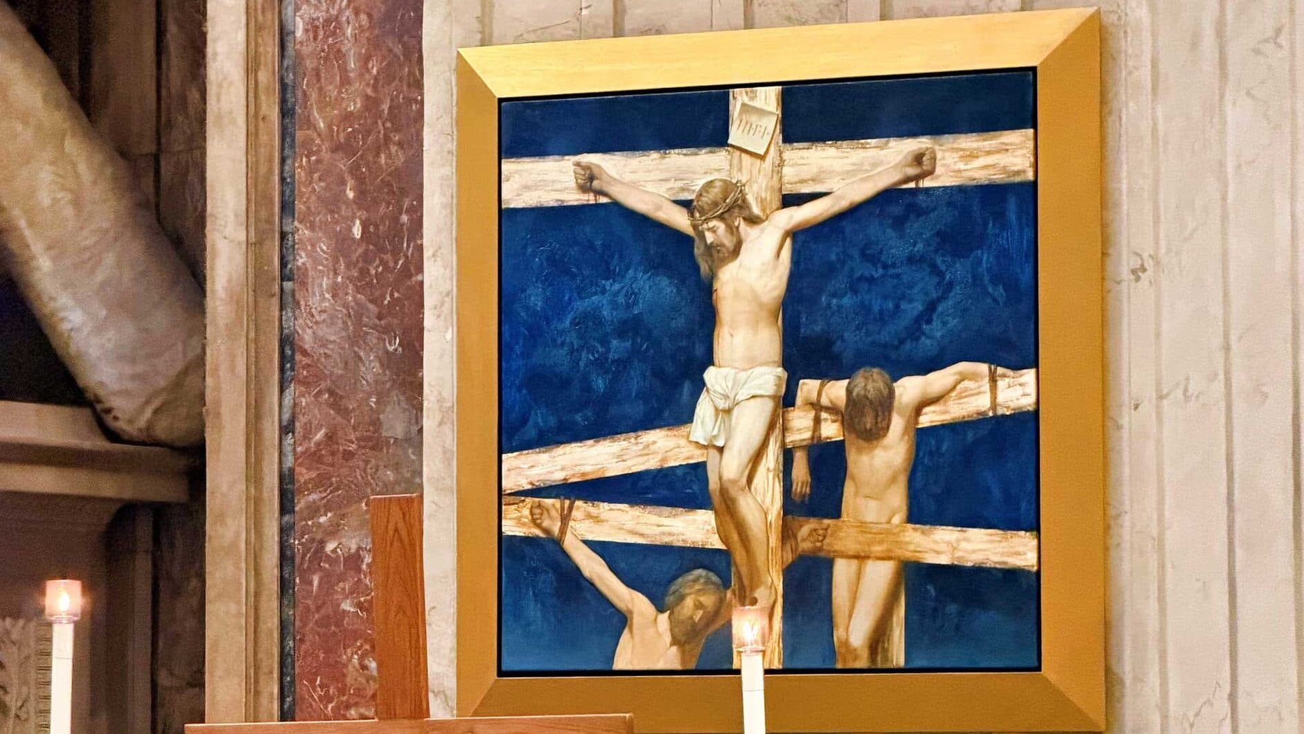 Die Darstellung Jesu war für den Maler besonders herausfordernd.